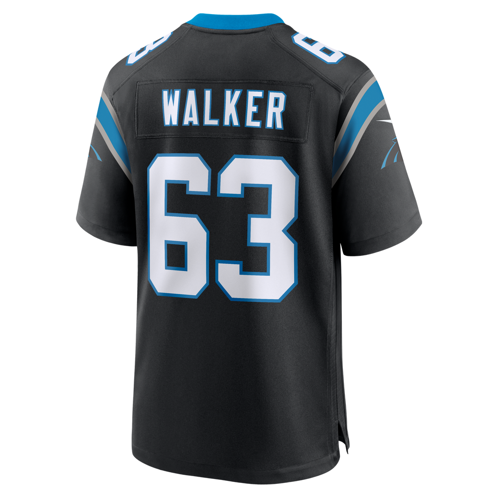 Carolina Panthers Rasheed Walker Black Team Game Football Jersey