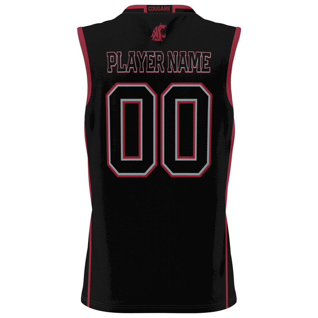Washington State Cougars NIL Pick-A-Player Basketball Jersey - Black