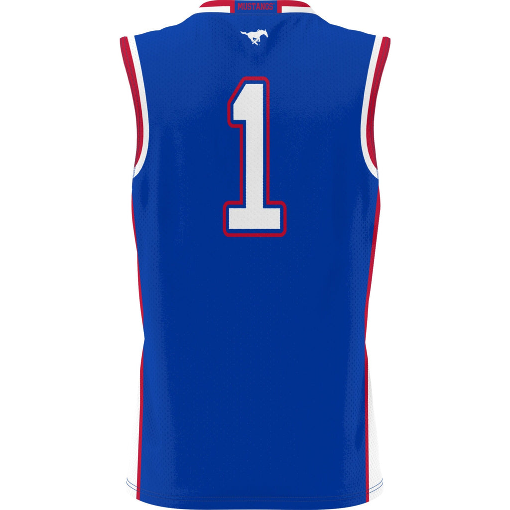 #1 SMU Mustangs Lightweight Basketball Jersey - Royal