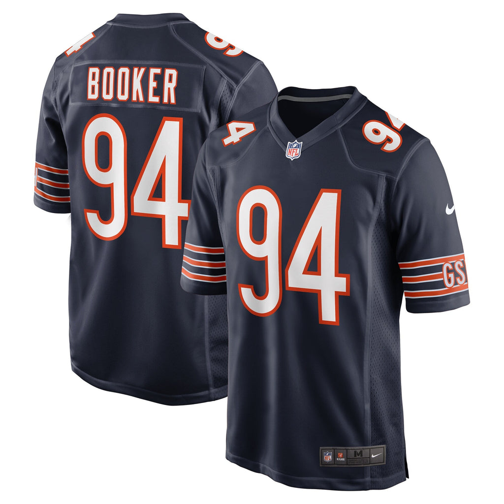Chicago Bears Austin Booker Navy Game Football Jersey