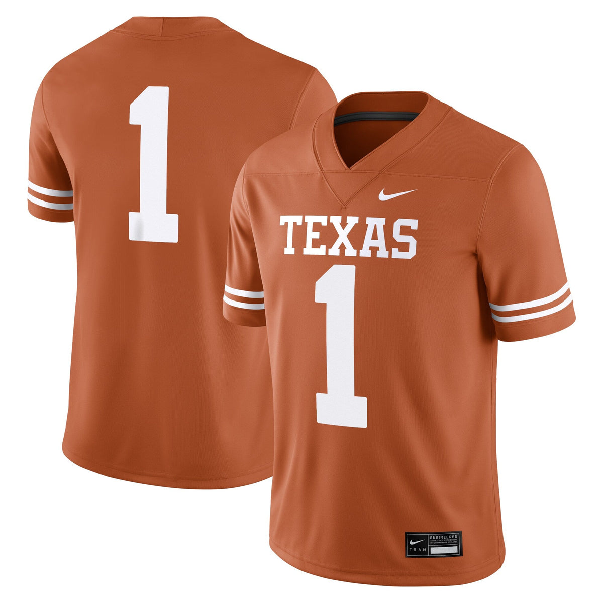 #1 Texas Longhorns Game Jersey - Texas Orange