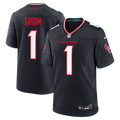 Houston Texans Number 1 Groom Navy Game Football Jersey