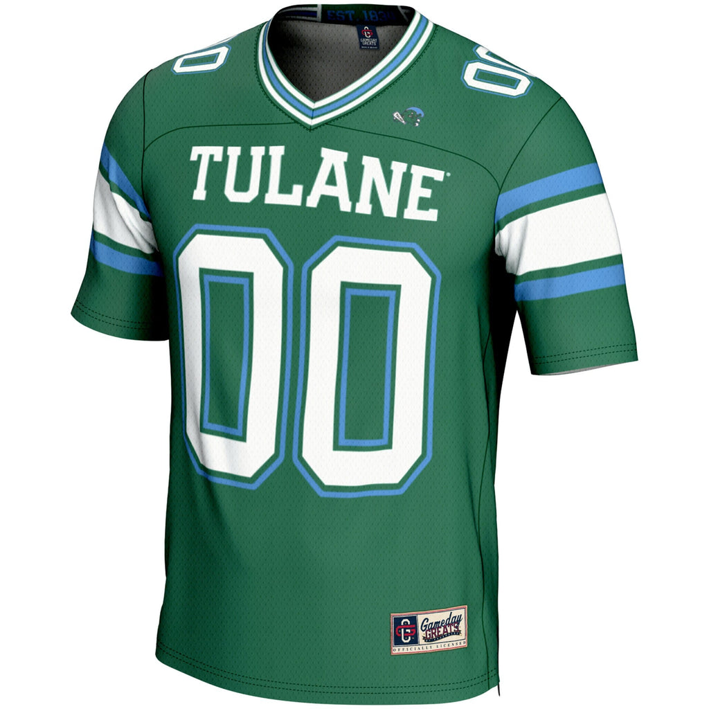 Tulane Green Wave NIL Pick-A-Player Football Jersey - Green