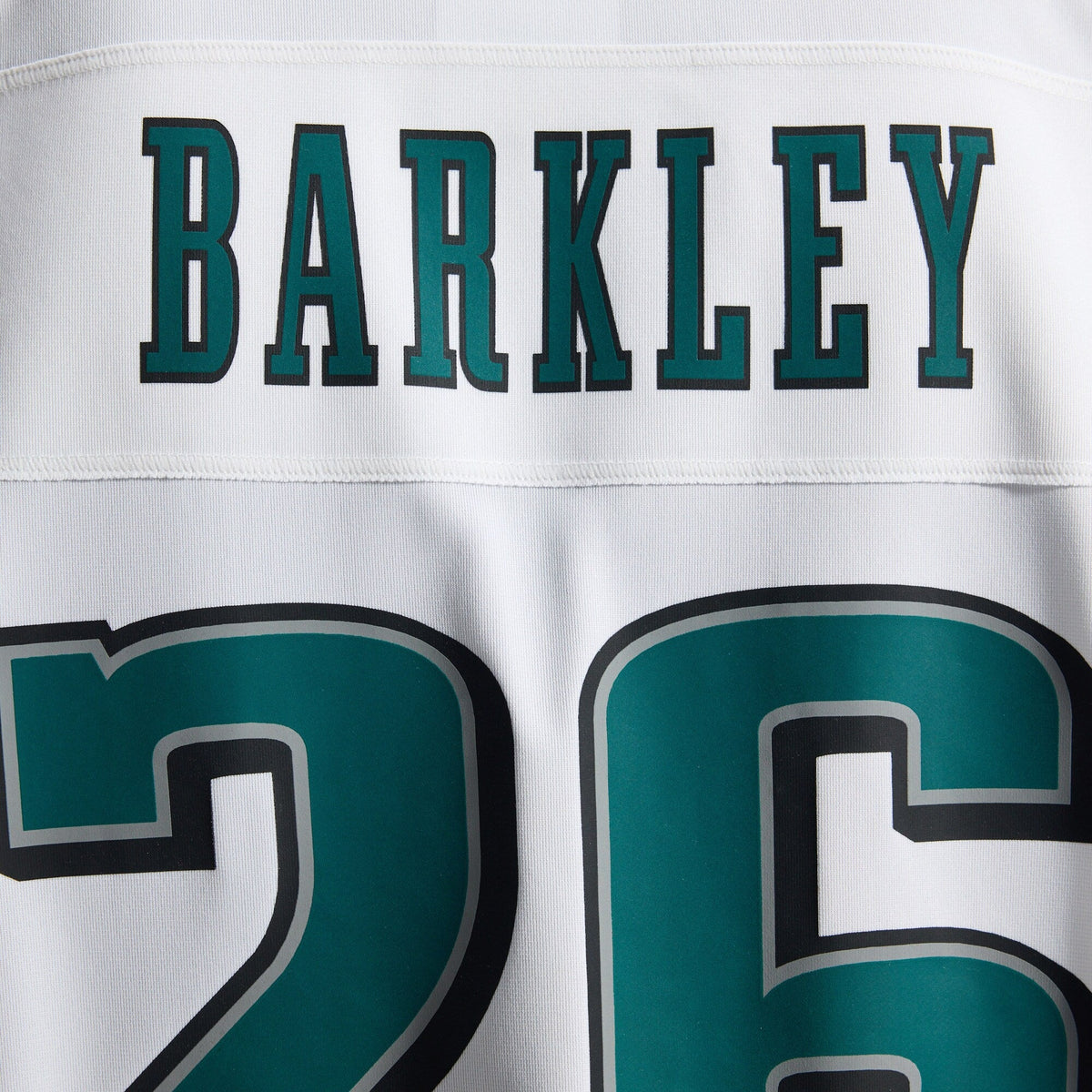 Philadelphia Eagles Saquon Barkley White Game Football Jersey