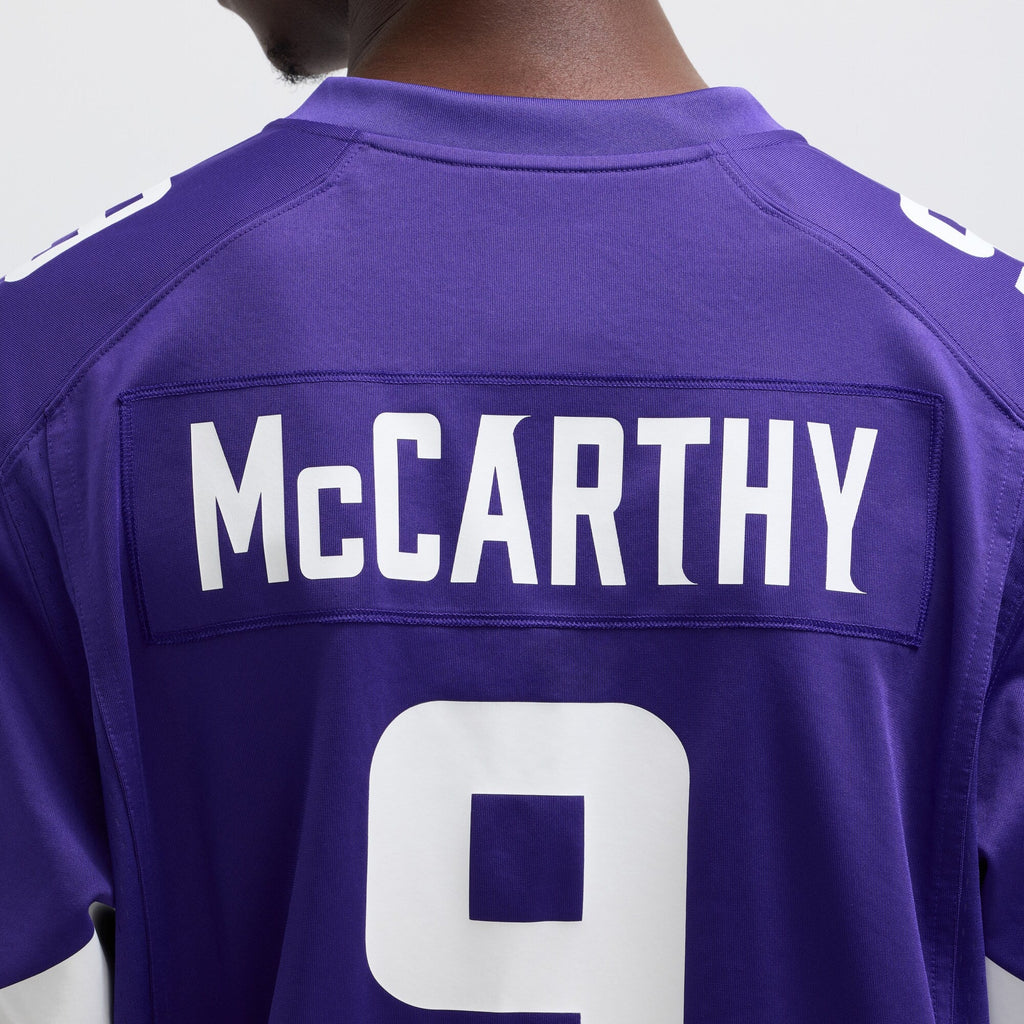 Minnesota Vikings J.J. McCarthy Purple Player Game Football Jersey