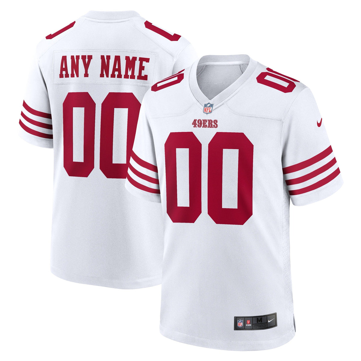 San Francisco 49ers White Game Custom Player Football Jersey