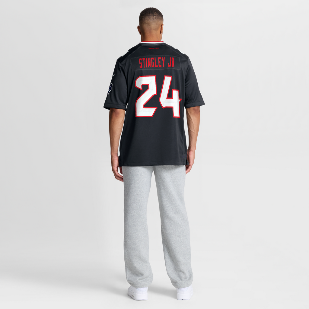 Houston Texans Derek Stingley Jr. Navy Game Football Jersey