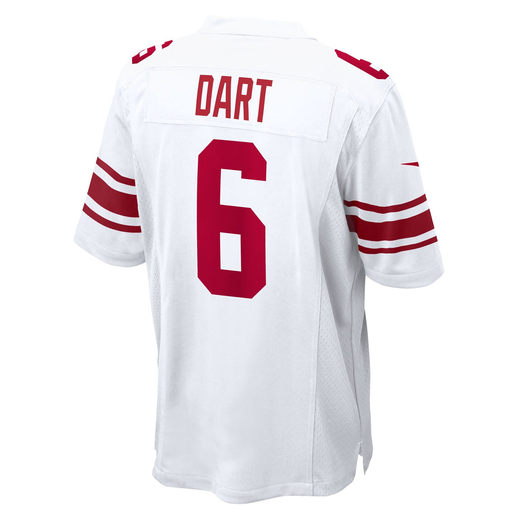 New York Giants Jaxson Dart White Game Football Jersey