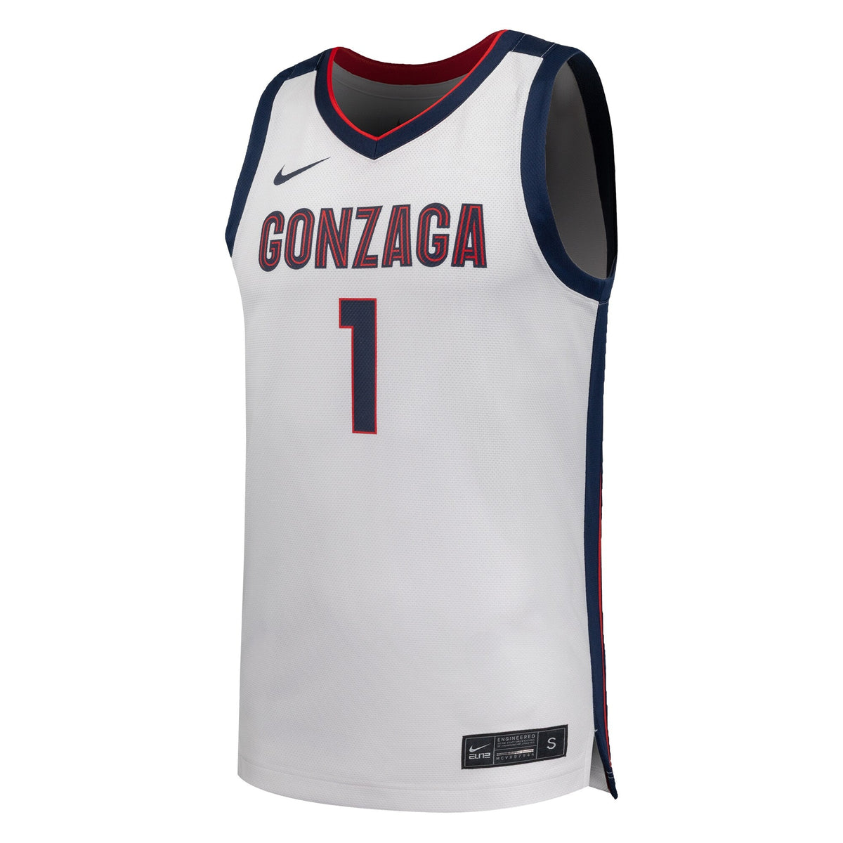 #1 White Gonzaga Bulldogs Replica Basketball Jersey