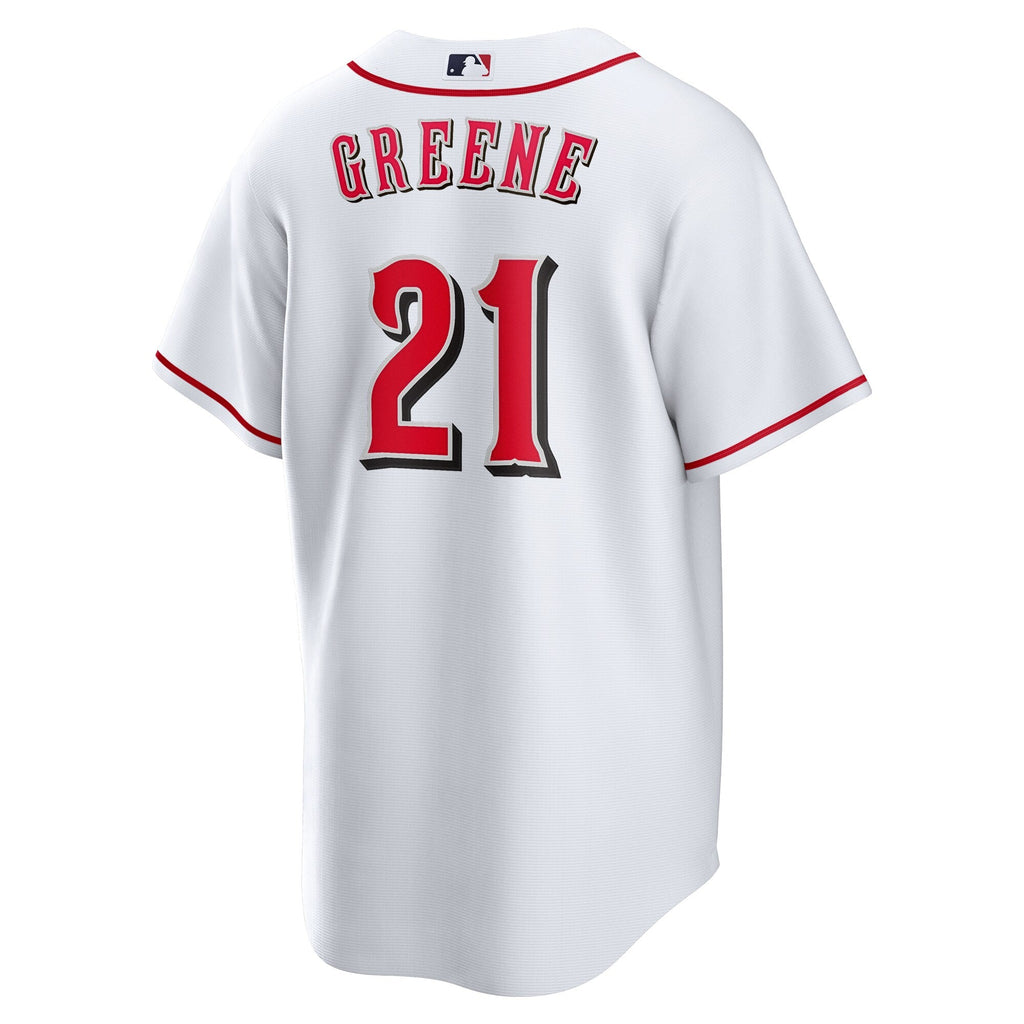 Cincinnati Reds Hunter Greene White Home Replica Baseball Jersey