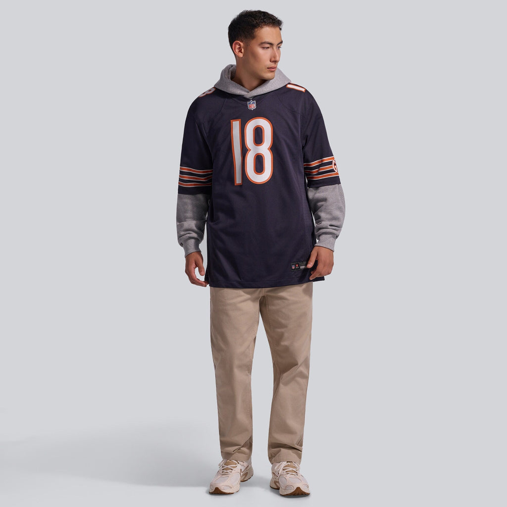 Chicago Bears Caleb Williams Navy Player Game Football Jersey