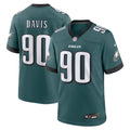 Philadelphia Eagles Jordan Davis Midnight Green Team Game Football Jersey