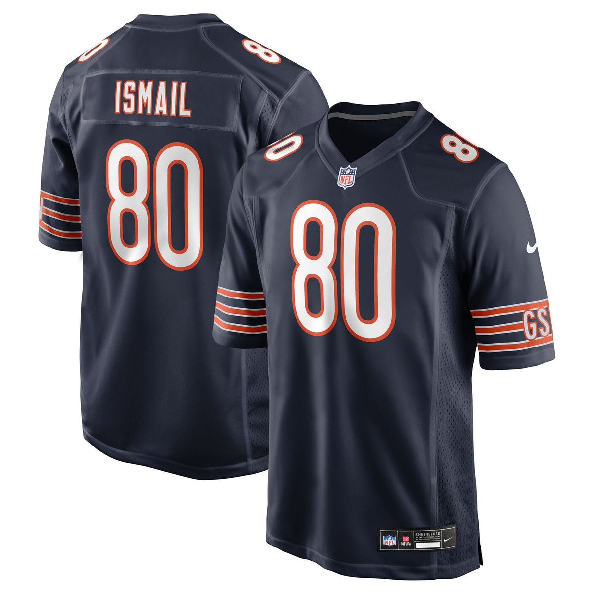 Chicago Bears Qadir Ismail Navy Team Game Football Jersey