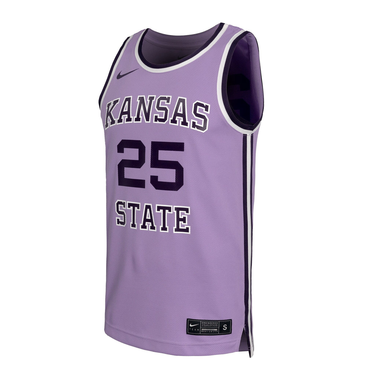 #24 Kansas State Wildcats Retro Replica Basketball Jersey - Lavender