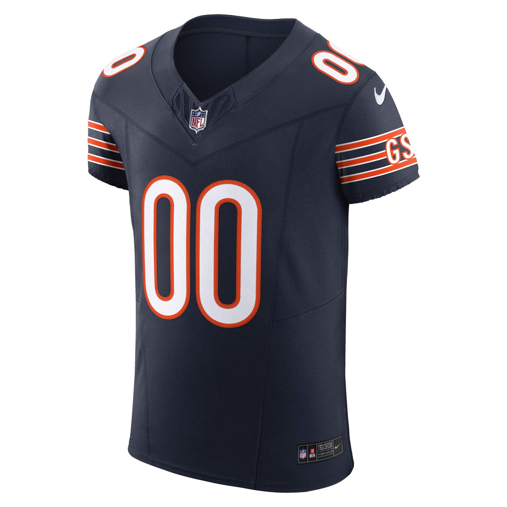 Chicago Bears Navy Vapor F.U.S.E. Elite Custom Football Jersey