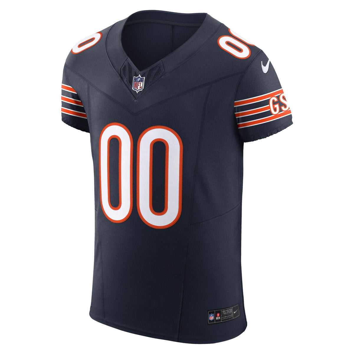 Chicago Bears Navy Vapor F.U.S.E. Elite Custom Football Jersey