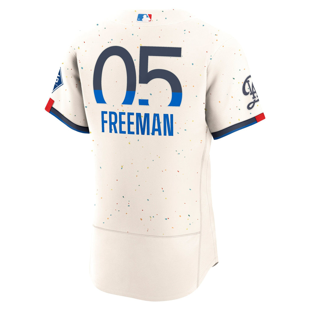 Los Angeles Dodgers Freddie Freeman Cream City Connect Sponsor Patch Baseball Jersey