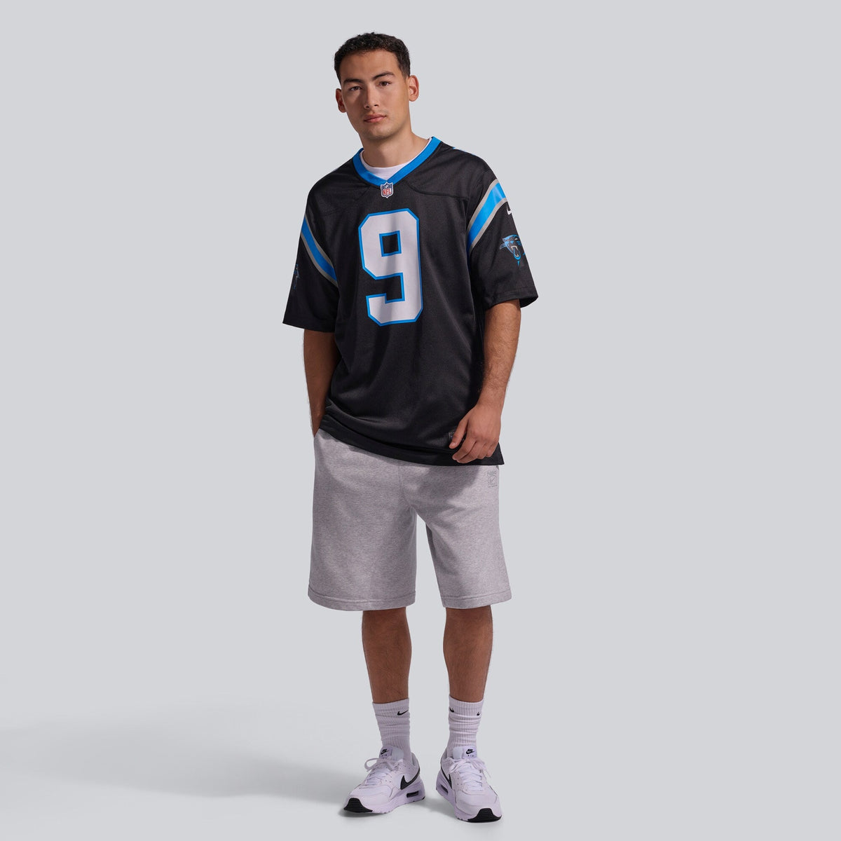 Carolina Panthers Bryce Young Black Team Game Football Jersey
