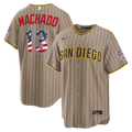 Fourth of July San Diego Padres Manny Machado Sand USA 250 Stadium Baseball Jersey