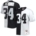 Las Vegas Raiders Bo Jackson Black/Silver 1988 Split Legacy Replica Football Jersey