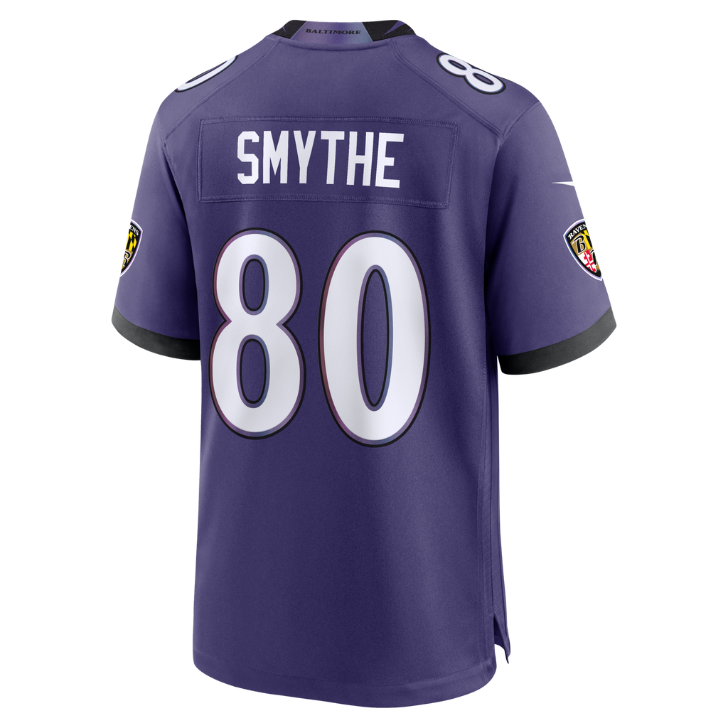 Baltimore Ravens Durham Smythe Purple Team Game Football Jersey