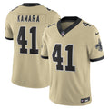 New Orleans Saints Alvin Kamara Gold Alternate Gameday Golds Alternate Vapor F.U.S.E. Limited Football Jersey