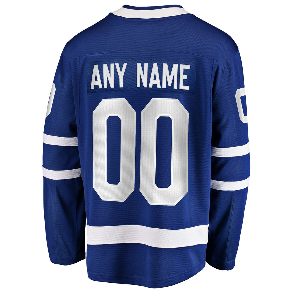 Toronto Maple Leafs Blue Home Breakaway Custom Hockey Jersey