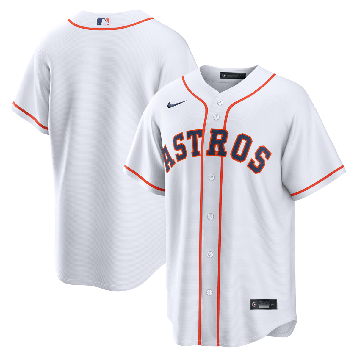 Houston Astros White Home Replica Baseball Jersey