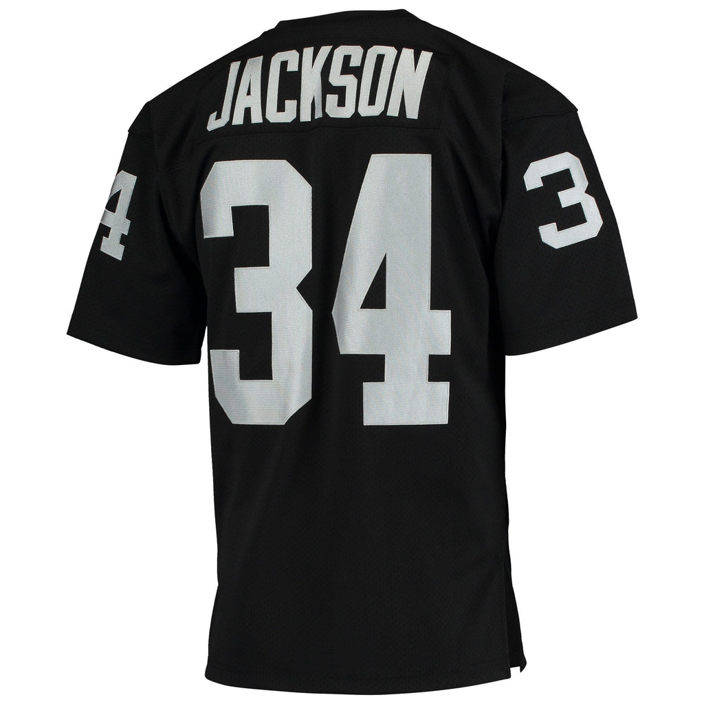 Las Vegas Raiders 1990 Bo Jackson Black Throwback Retired Player Football Jersey