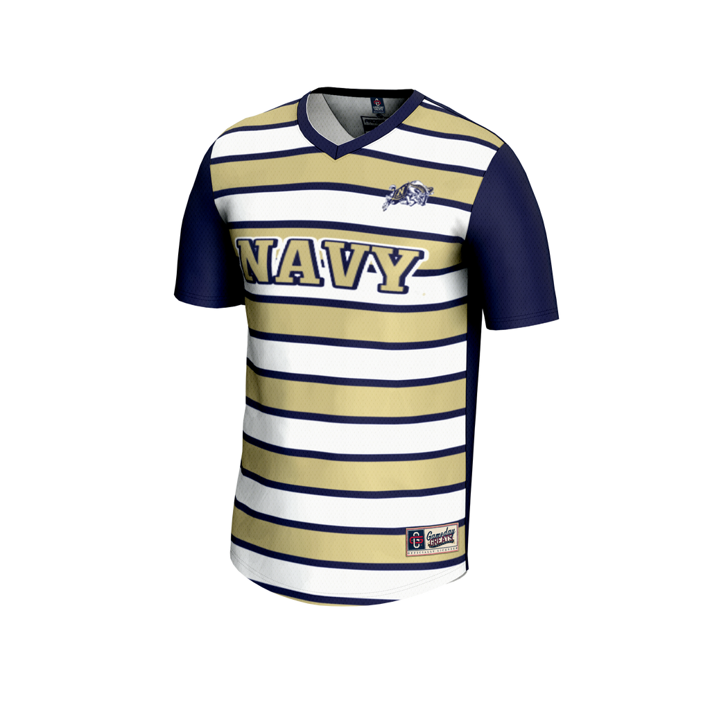 #1 Navy Navy Midshipmen Lightweight Soccer Fashion Jersey