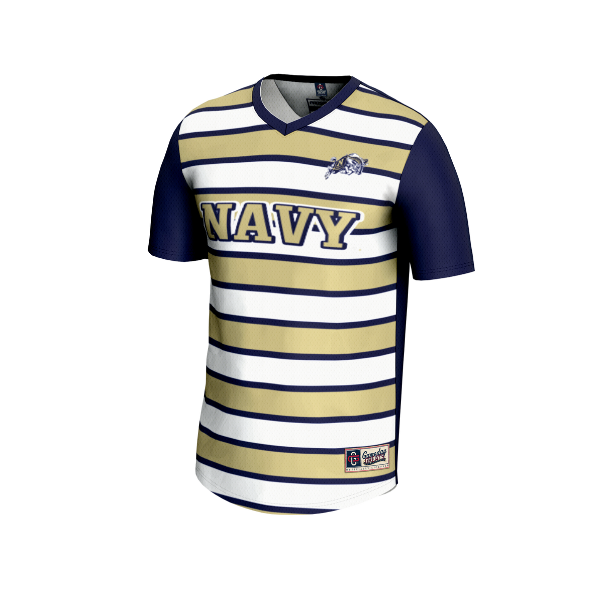 #1 Navy Navy Midshipmen Lightweight Soccer Fashion Jersey