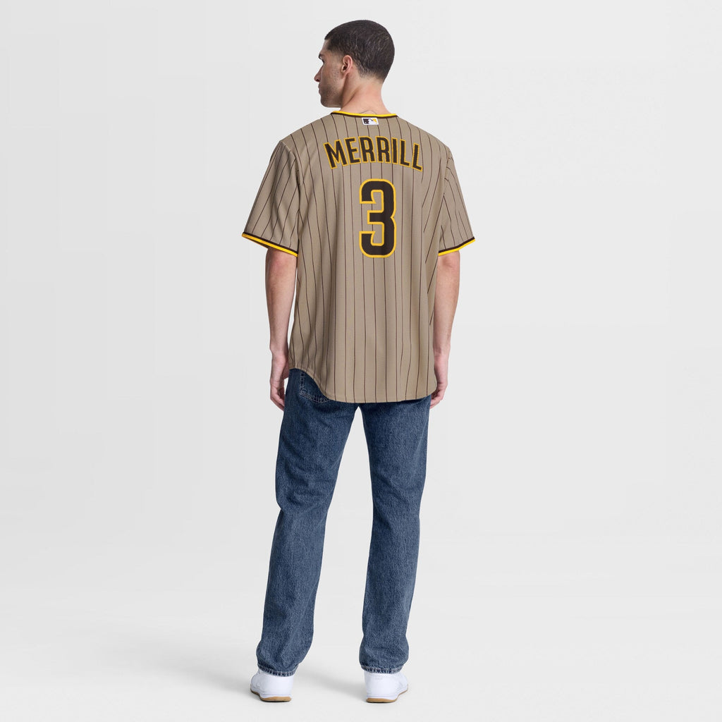 San Diego Padres Jackson Merrill Sand Alternate Replica Baseball Jersey
