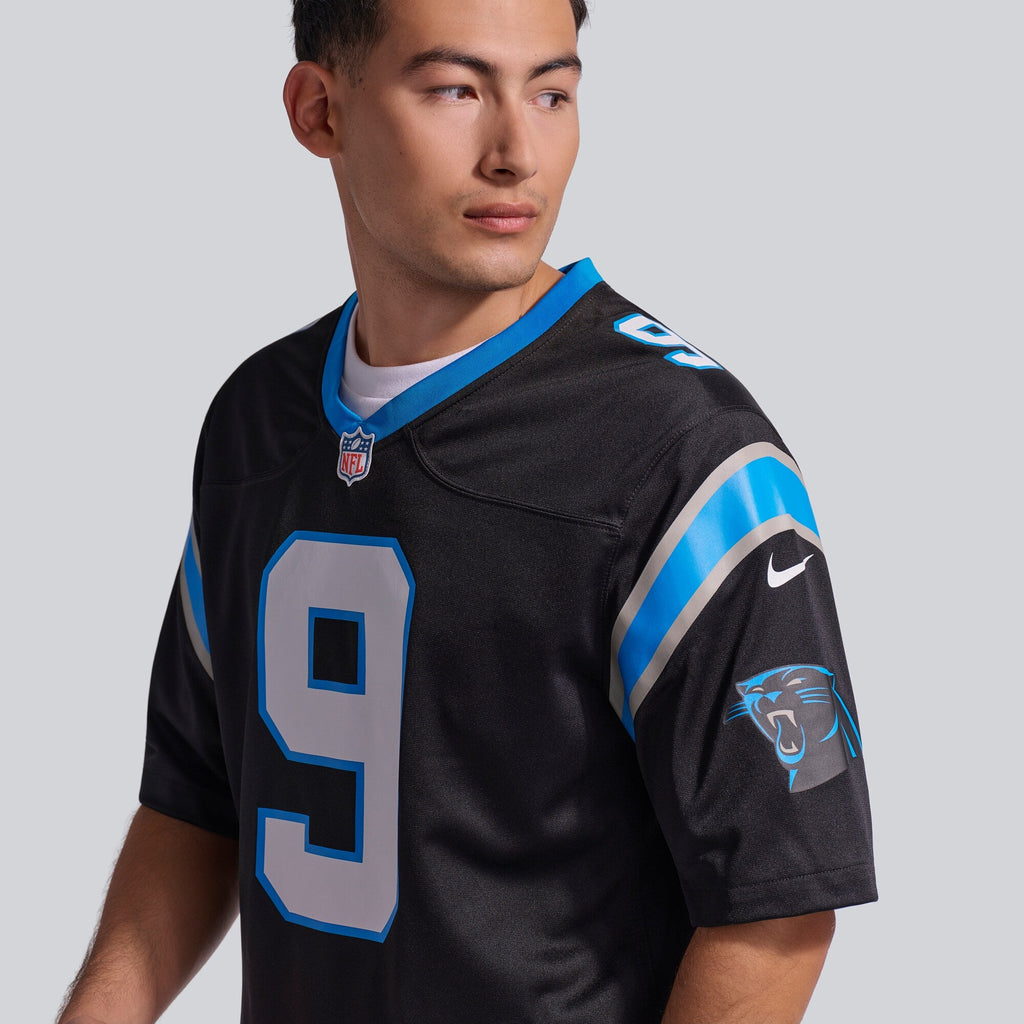 Carolina Panthers Bryce Young Black Team Game Football Jersey