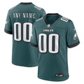 Philadelphia Eagles Midnight Green Team Custom Game Football Jersey