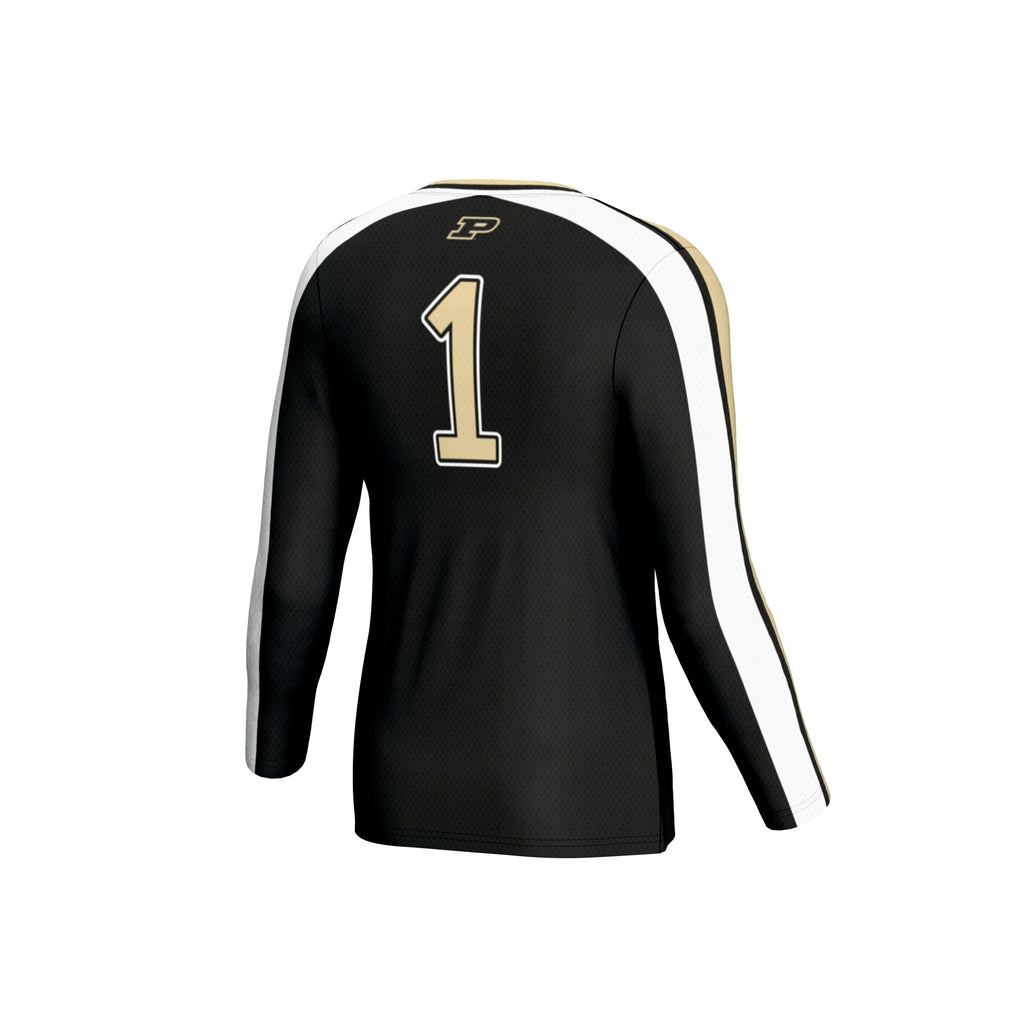 Purdue Boilermakers #1 Lightweight Volleyball Fashion Jersey - Black