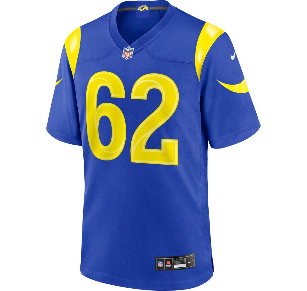 Los Angeles Rams Payton Zdroik Royal Game Football Jersey