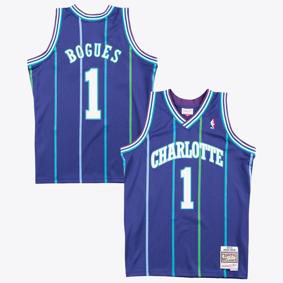 Charlotte Hornets Muggsy Bogues 1994 Swingman Alternate Jersey - Purple
