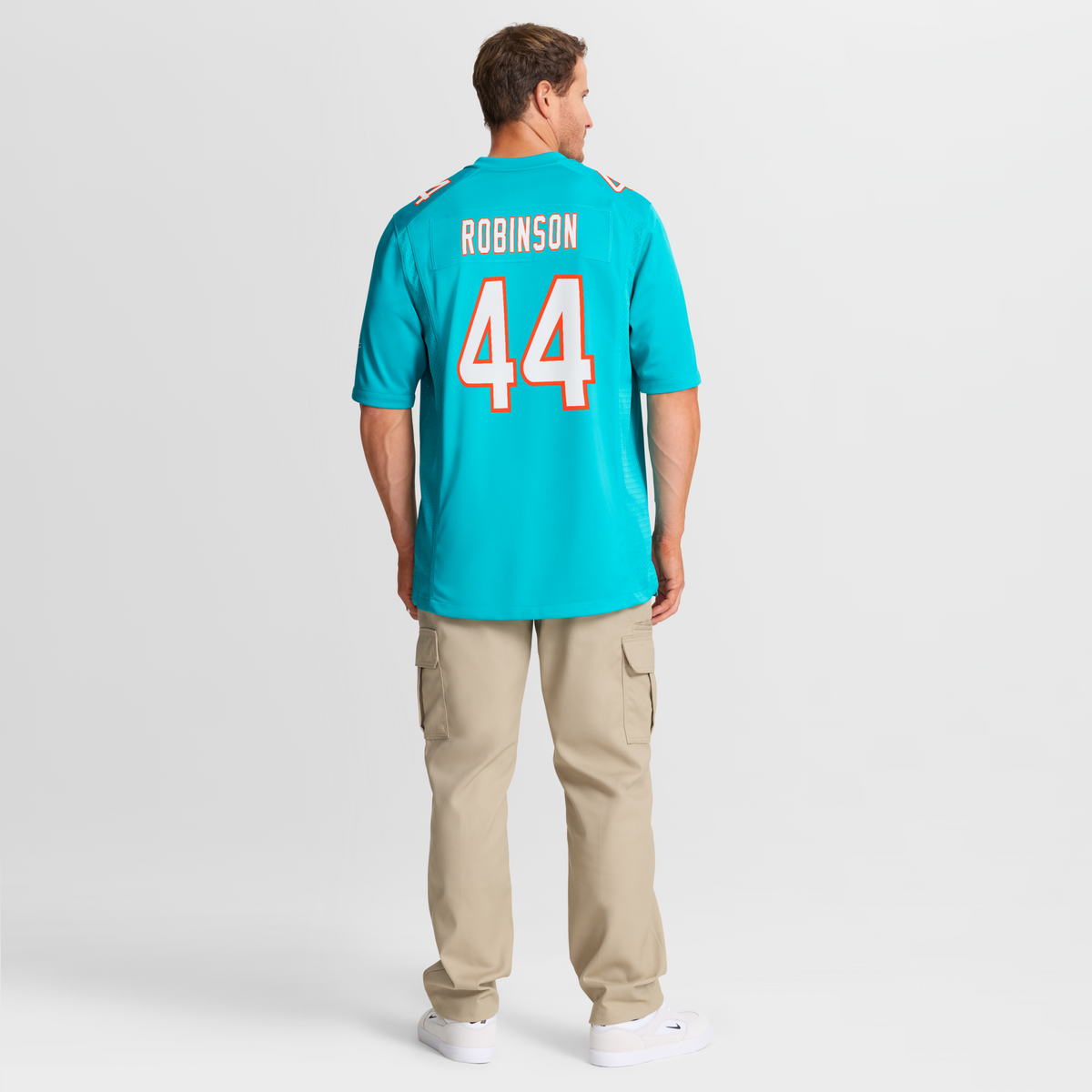 Miami Dolphins Chop Robinson Aqua Player Game Football Jersey