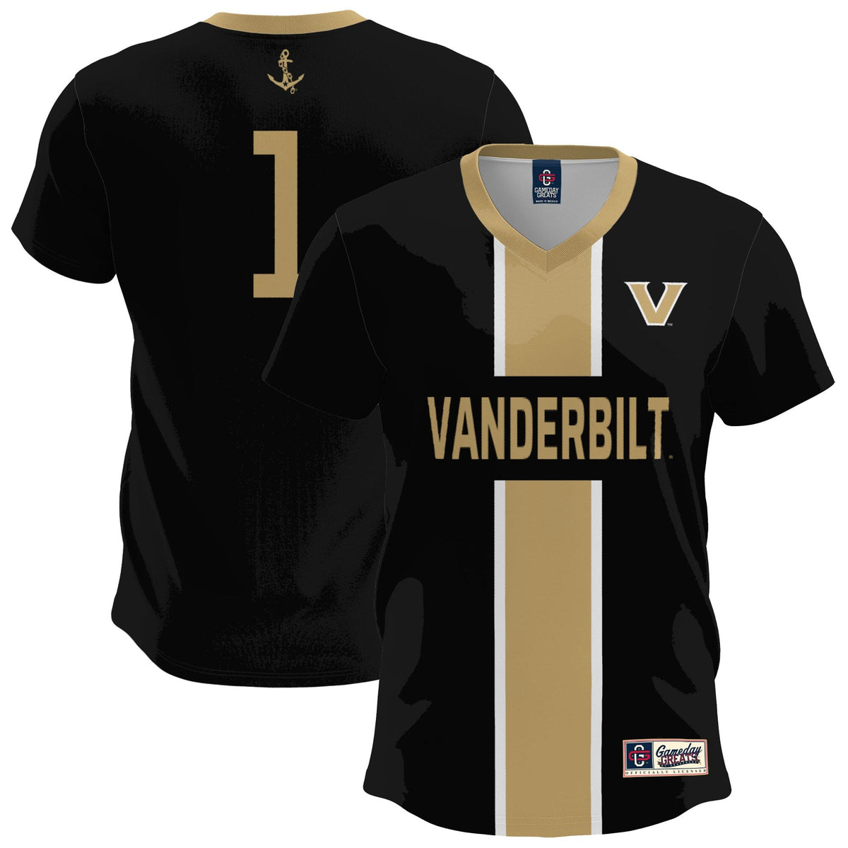 Vanderbilt Commodores Lightweight Soccer Fashion Jersey - Black