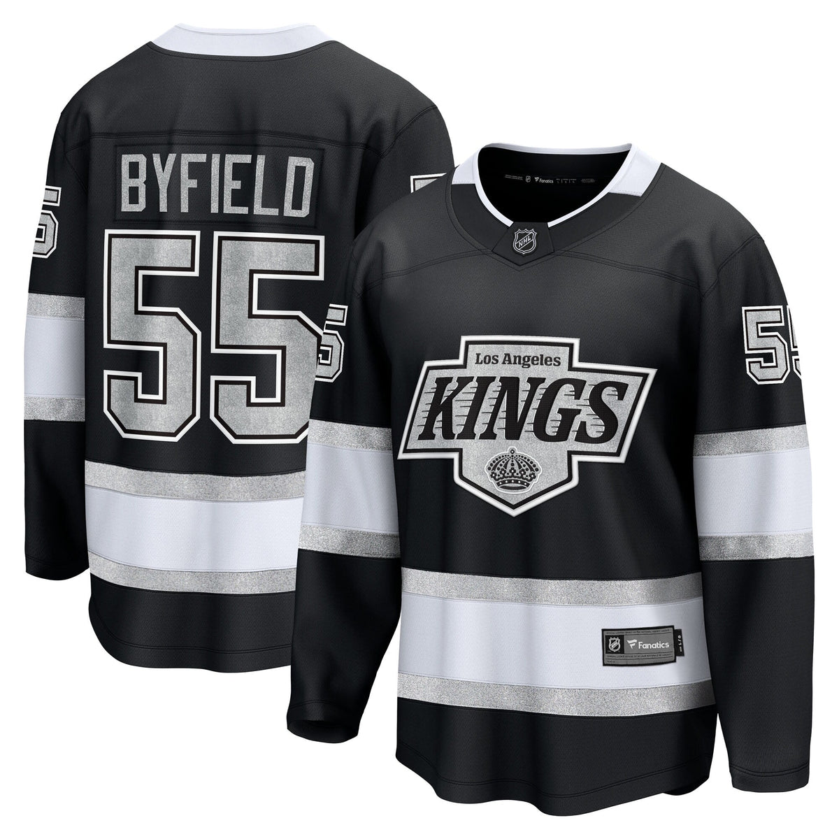Los Angeles Kings Quinton Byfield Black Home Breakaway Hockey Jersey