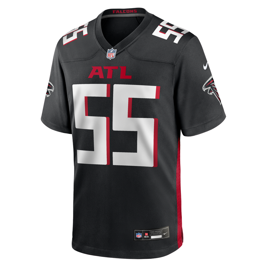 Atlanta Falcons John Abraham Black Game Retired Player Football Jersey