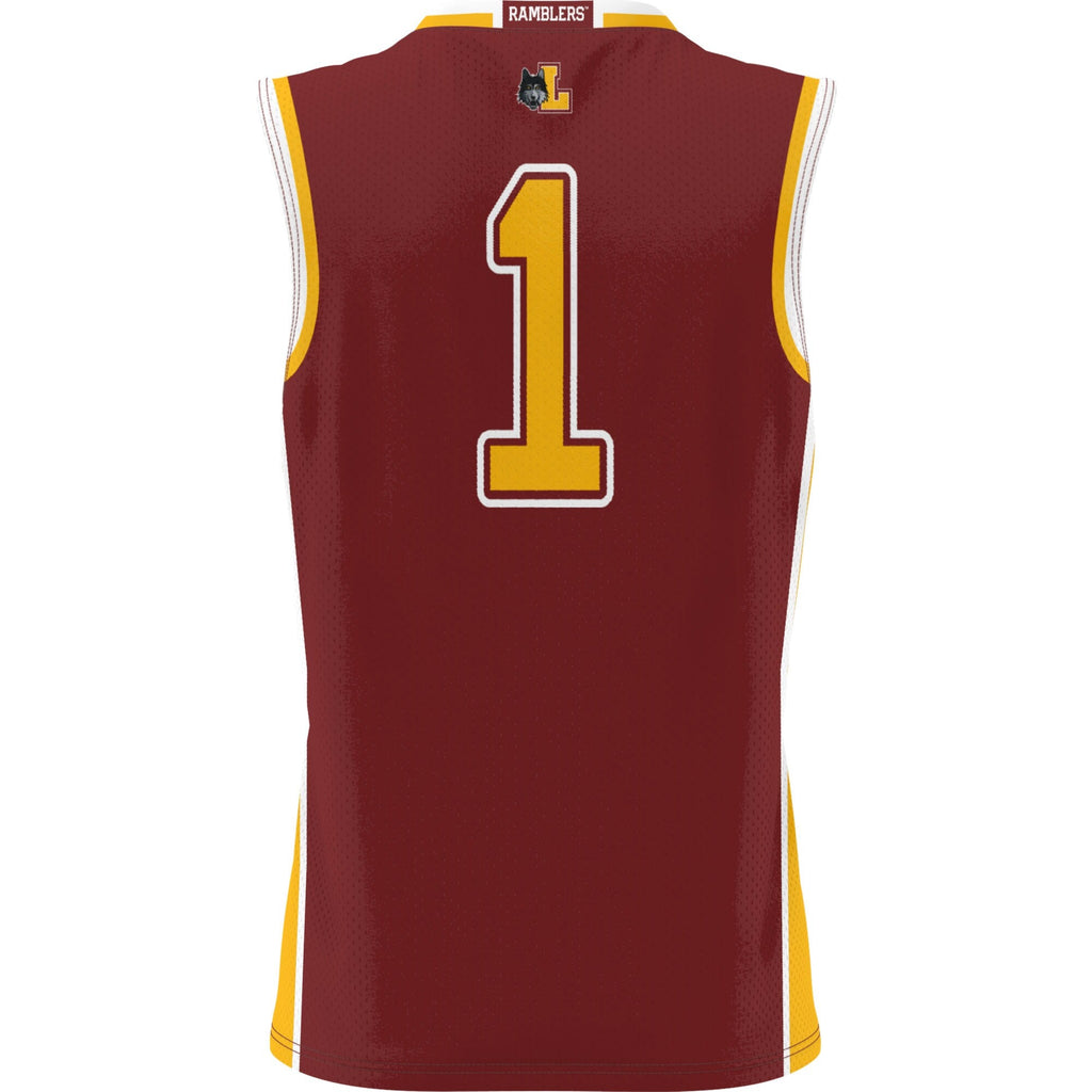 #1 Loyola Chicago Ramblers Lightweight Basketball Jersey - Maroon