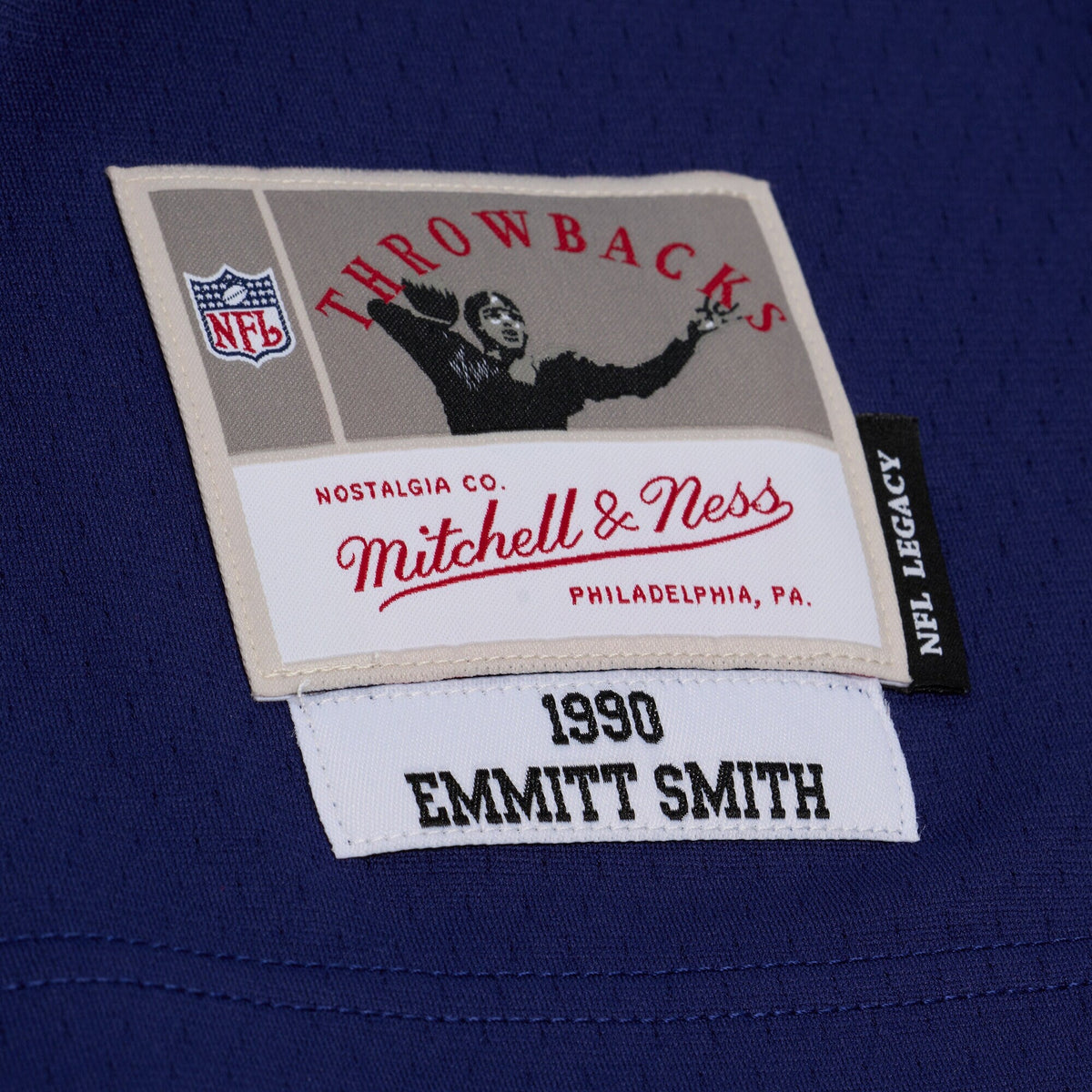 Dallas Cowboys Emmitt Smith Navy Retired Legacy Replica Player Football Jersey