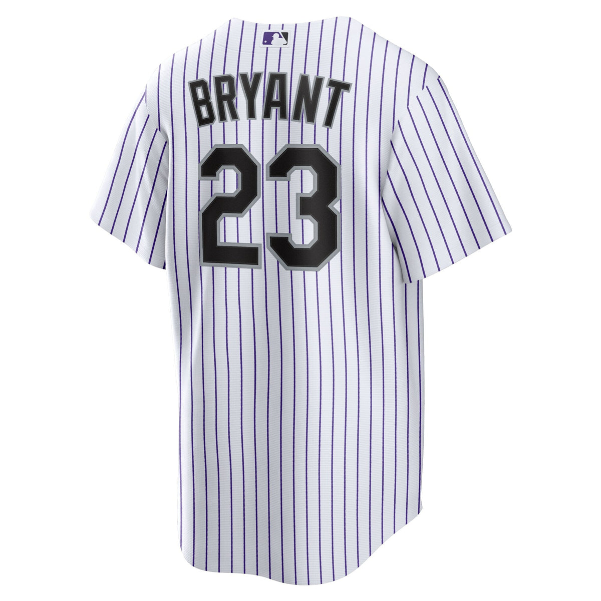 Colorado Rockies Kris Bryant White/Purple Replica Player Baseball Jersey