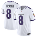 Baltimore Ravens Lamar Jackson White Vapor F.U.S.E. Stitched Limited Football Jersey