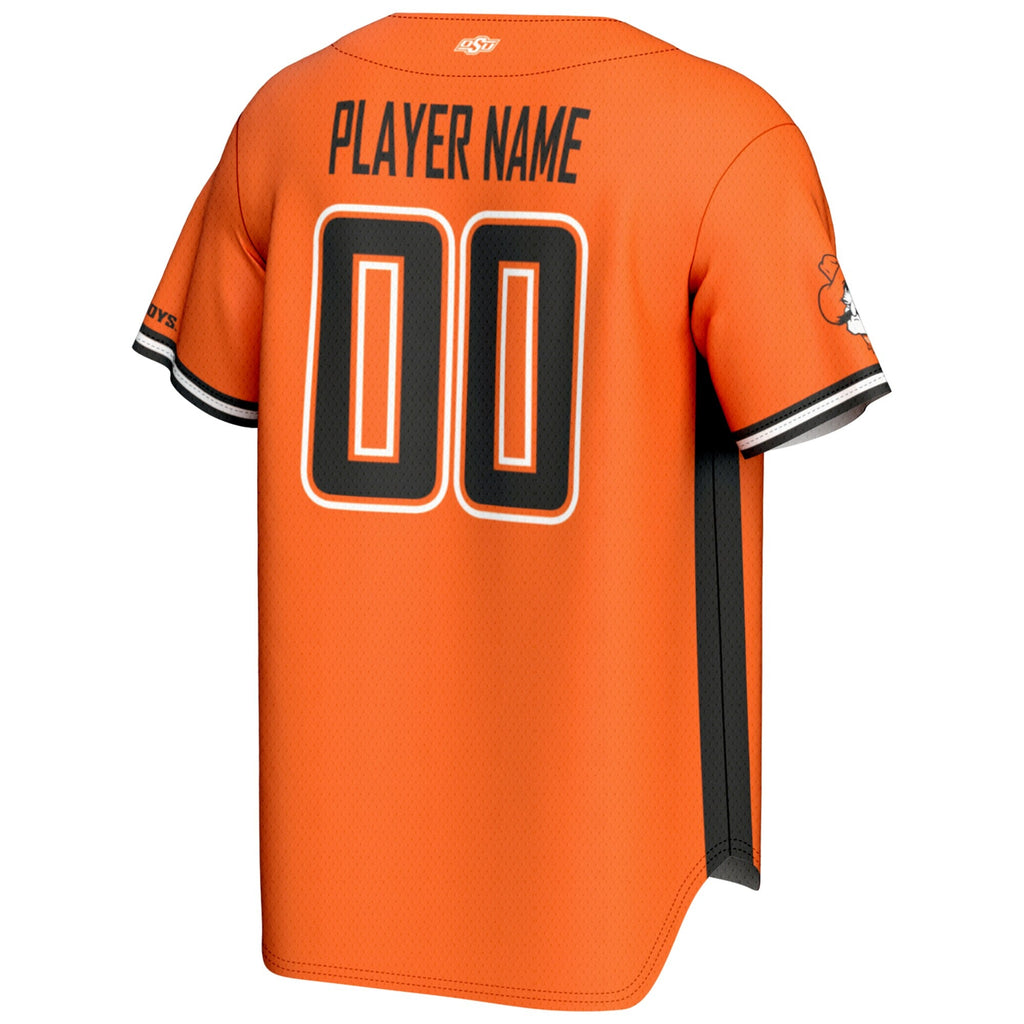 Oklahoma State Cowboys NIL Pick-A-Player Lightweight Baseball Jersey - Orange