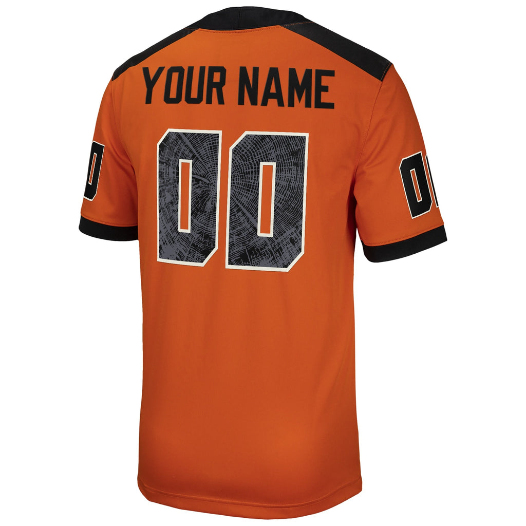 Oregon State Beavers Custom Football Game Jersey - Orange