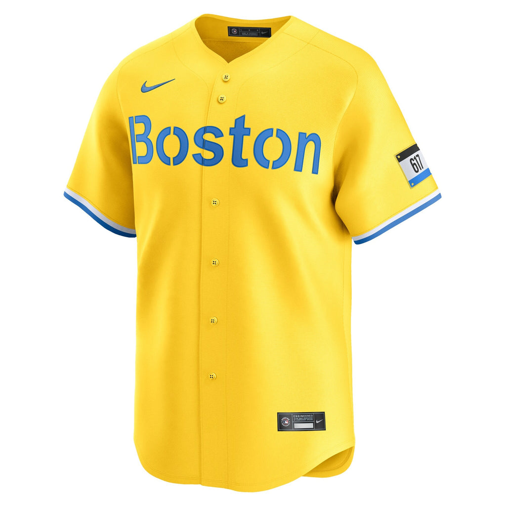 Boston Red Sox David Ortiz Gold City Connect Retired Player Baseball Jersey
