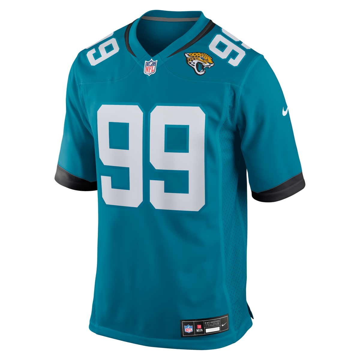 Jacksonville Jaguars Austin Johnson Teal Team Game Football Jersey