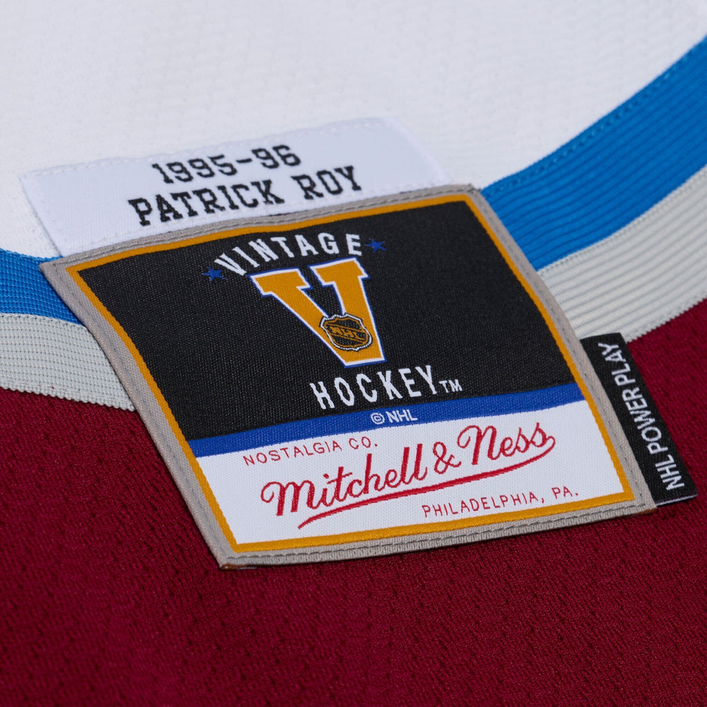 Colorado Avalanche Patrick Roy White 1995 Power Play Jersey